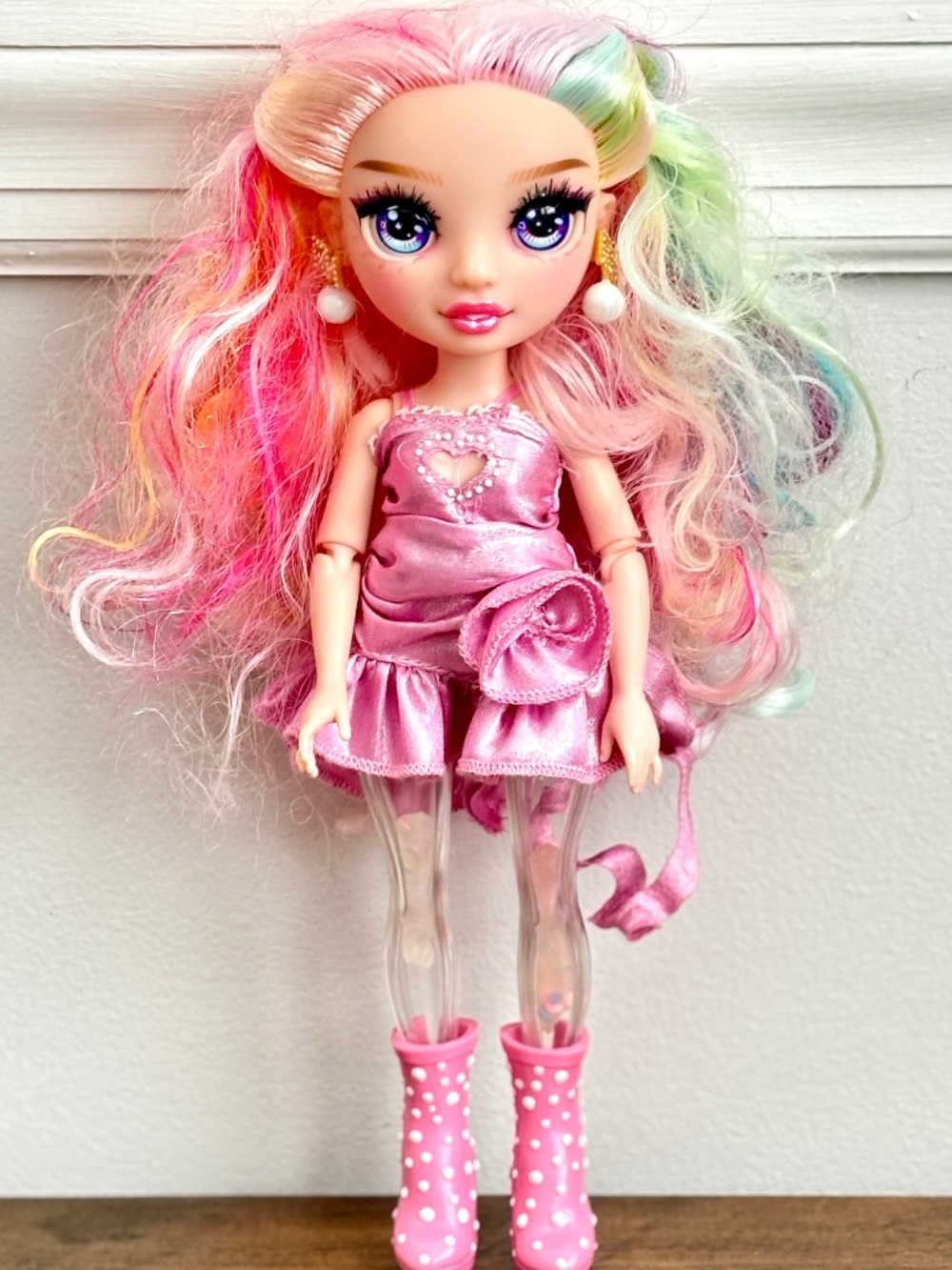 Rainbow High Shimmers Bella Pink Parker Fashion Doll MGA Rainbow Hair Toy 2019